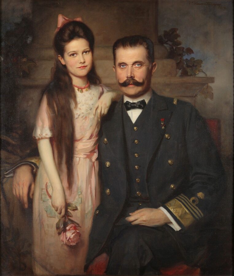 Arcivévoda František Ferdinand se svou dcerou Žofií