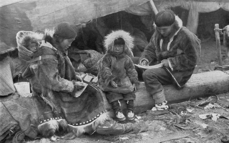 Inuitské děti z Grónska
