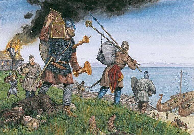Své bleskové útoky vedou Vikingové z moře na dokonalých rychlých plavidlech.