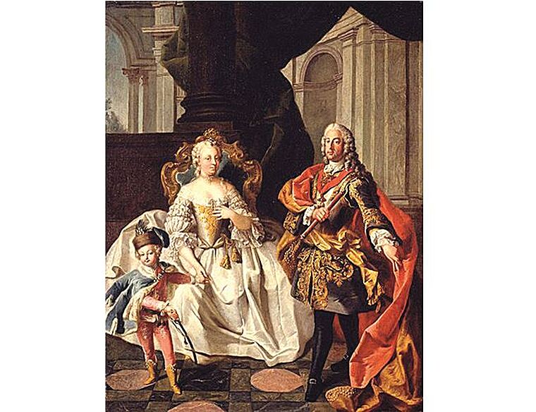 Zatímco Marie Terezie vládne, její choť František Štěpán si užívá života.