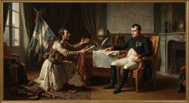 Napoleon pro řeckého vlastence nehnul prstem